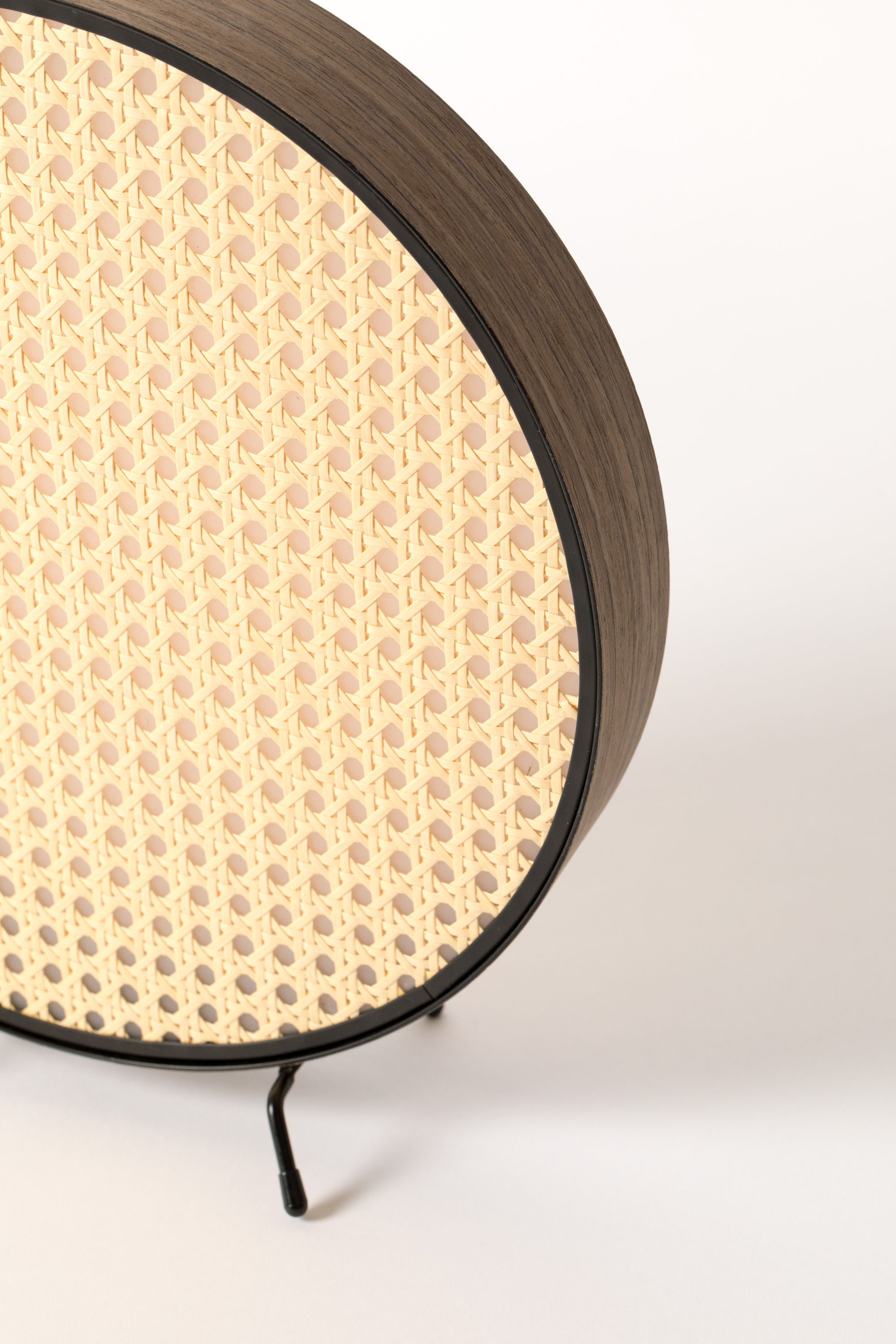 Zuiver Sien Brown Wood & Rattan Table Lamp